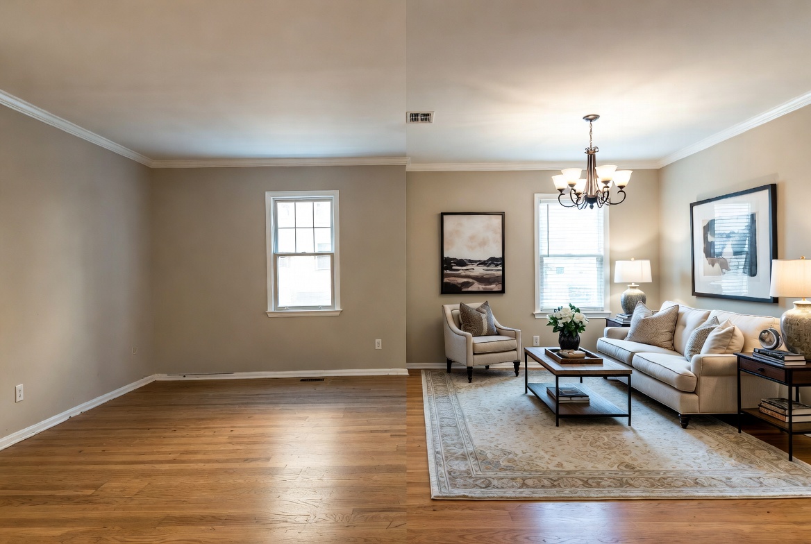 Home staging transformation